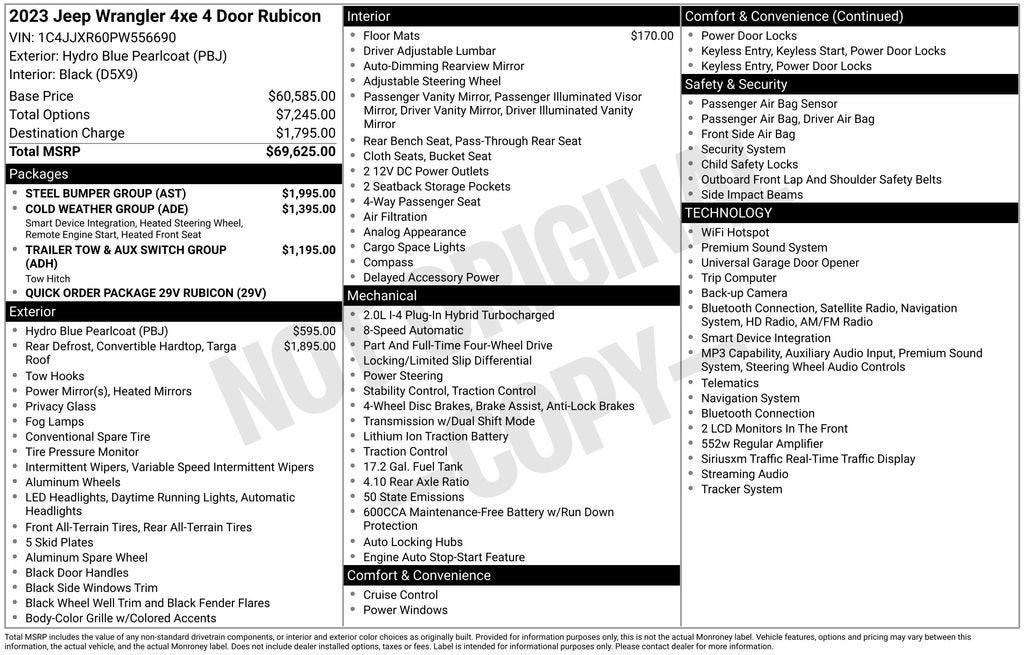 2023 Jeep Wrangler 4xe Rubicon