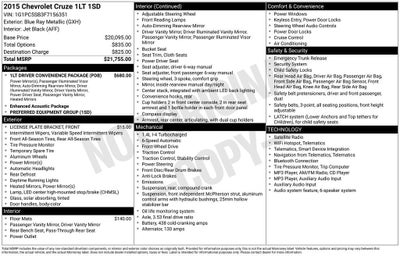 2015 Chevrolet Cruze LT