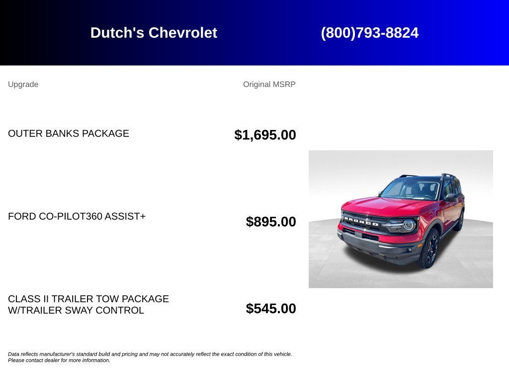 2021 Ford Bronco Sport Outer Banks