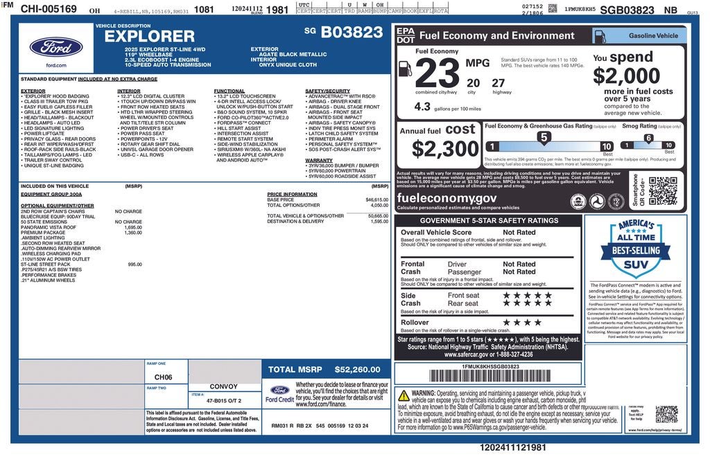 2025 Ford Explorer ST-Line
