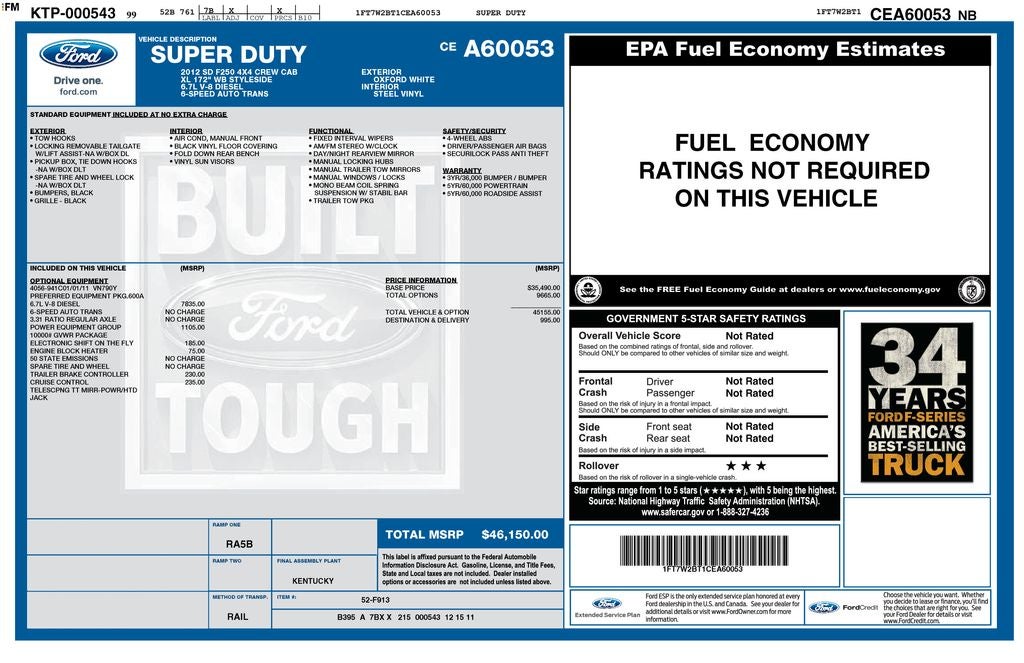 2012 Ford F-250SD XL