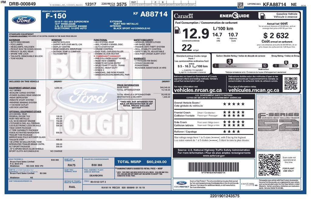 2019 Ford F-150 XLT