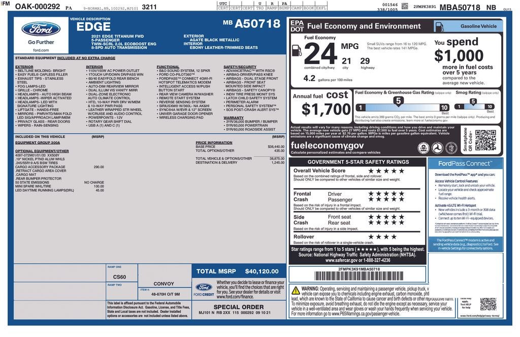 2021 Ford Edge Titanium