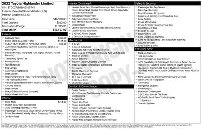 2022 Toyota Highlander Limited