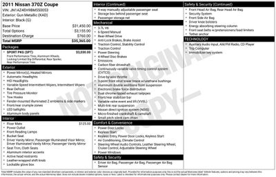 2011 Nissan 370Z Base
