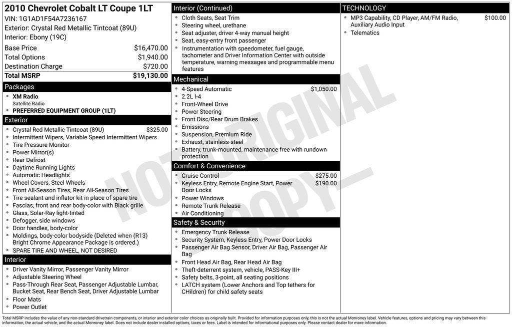 2010 Chevrolet Cobalt LT