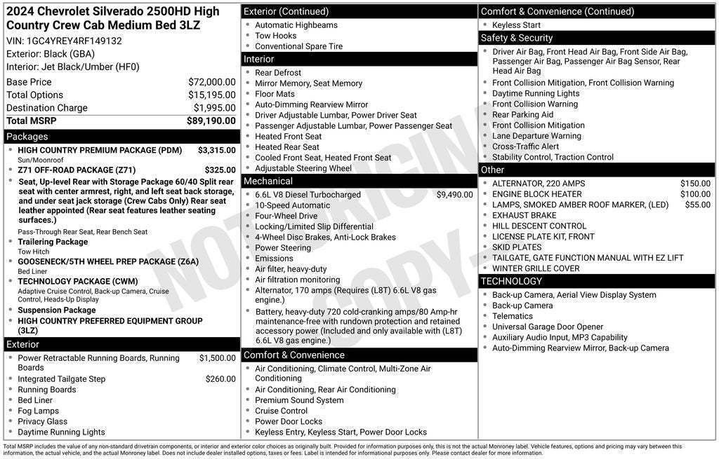 2024 Chevrolet Silverado 2500HD High Country