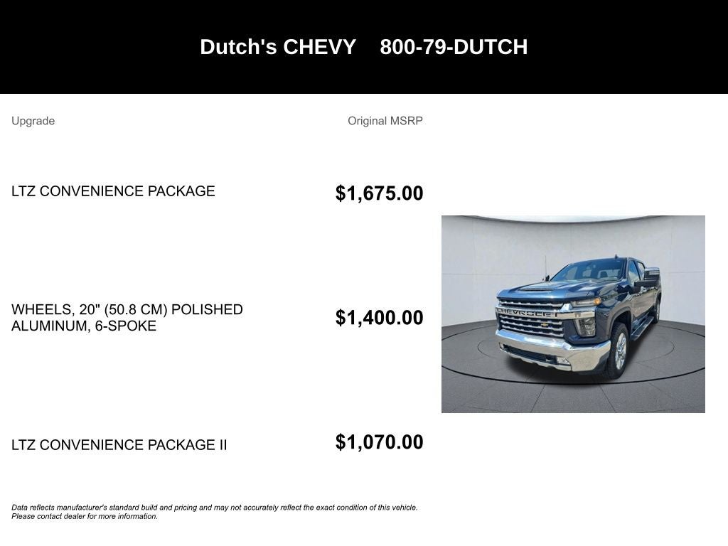 2020 Chevrolet Silverado 3500HD LTZ