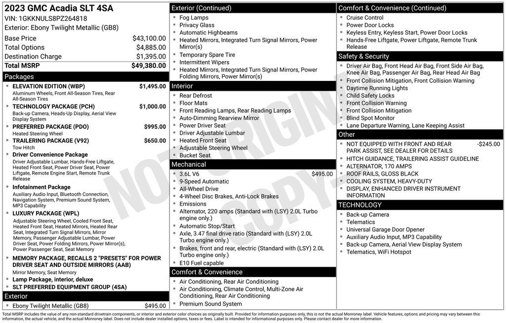 2023 GMC Acadia SLT
