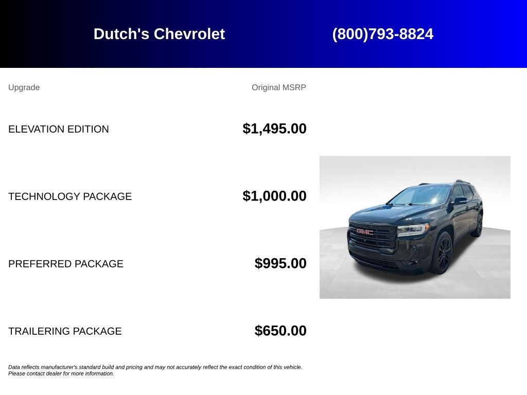 2023 GMC Acadia SLT