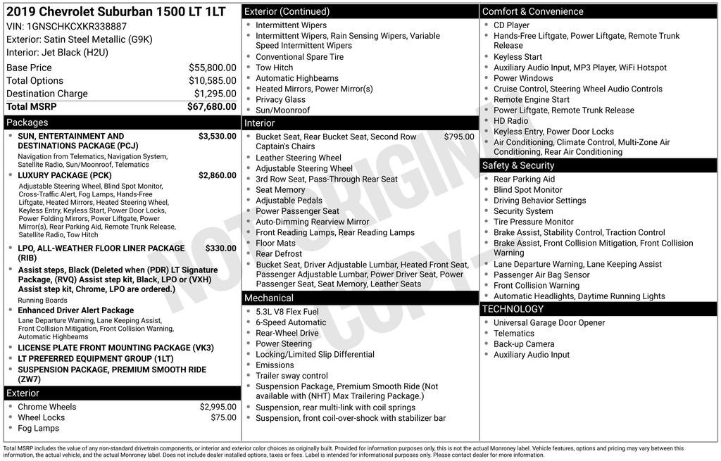 2019 Chevrolet Suburban LT