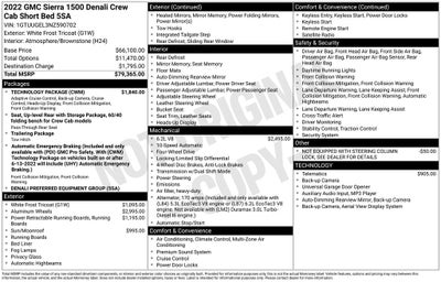 2022 GMC Sierra 1500 Denali