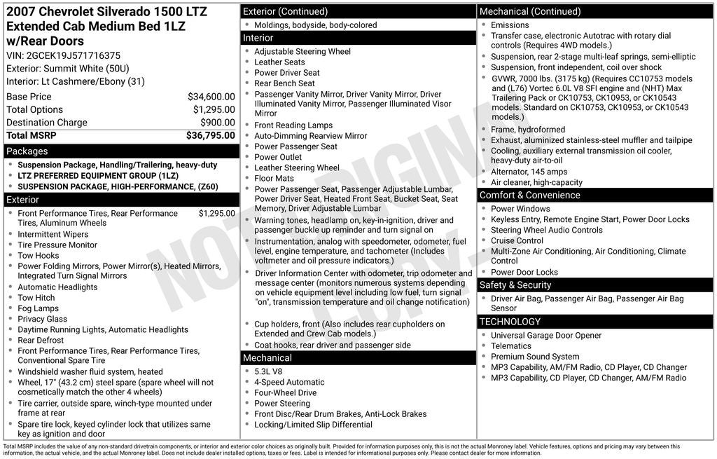 2007 Chevrolet Silverado 1500 LTZ