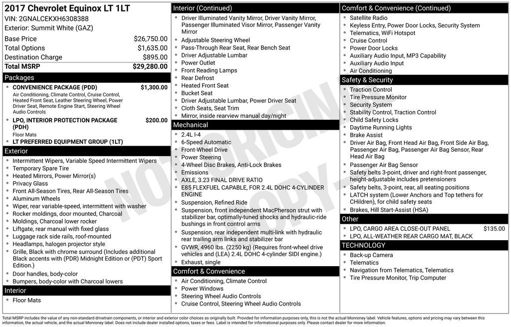 2017 Chevrolet Equinox LT