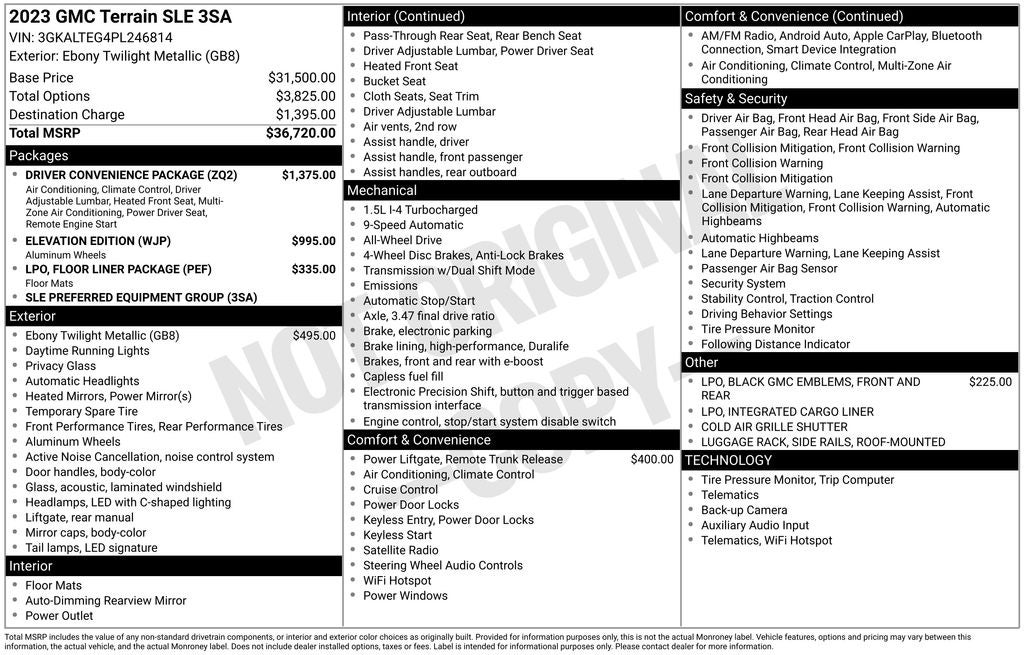 2023 GMC Terrain SLE