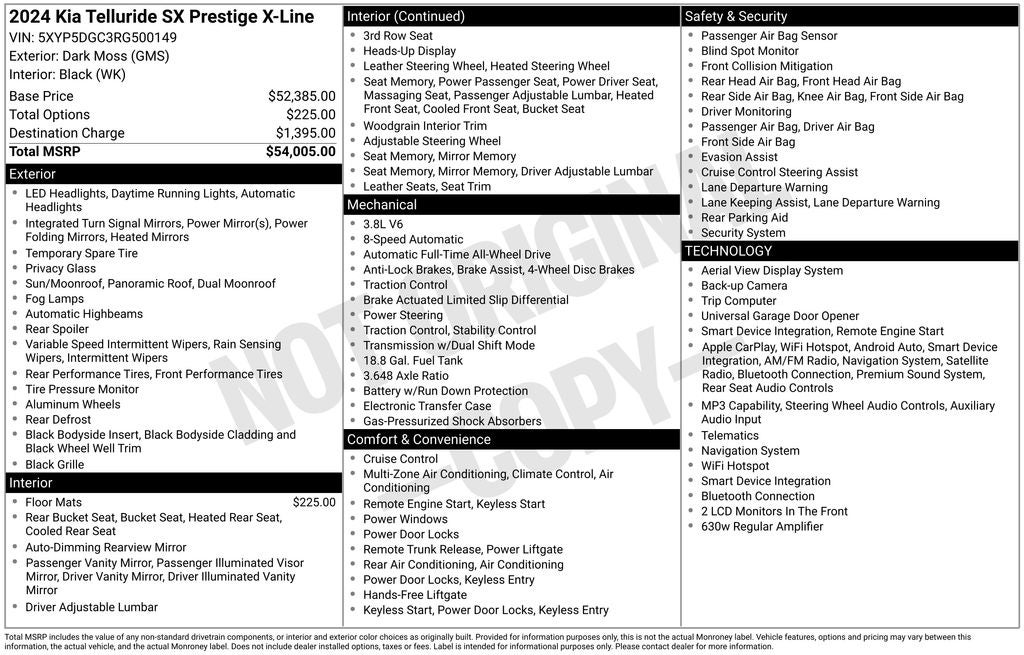 2024 Kia Telluride SX-Prestige X-Line