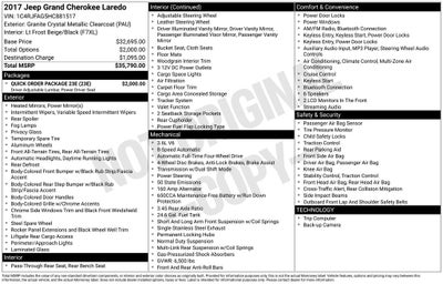 2017 Jeep Grand Cherokee Laredo