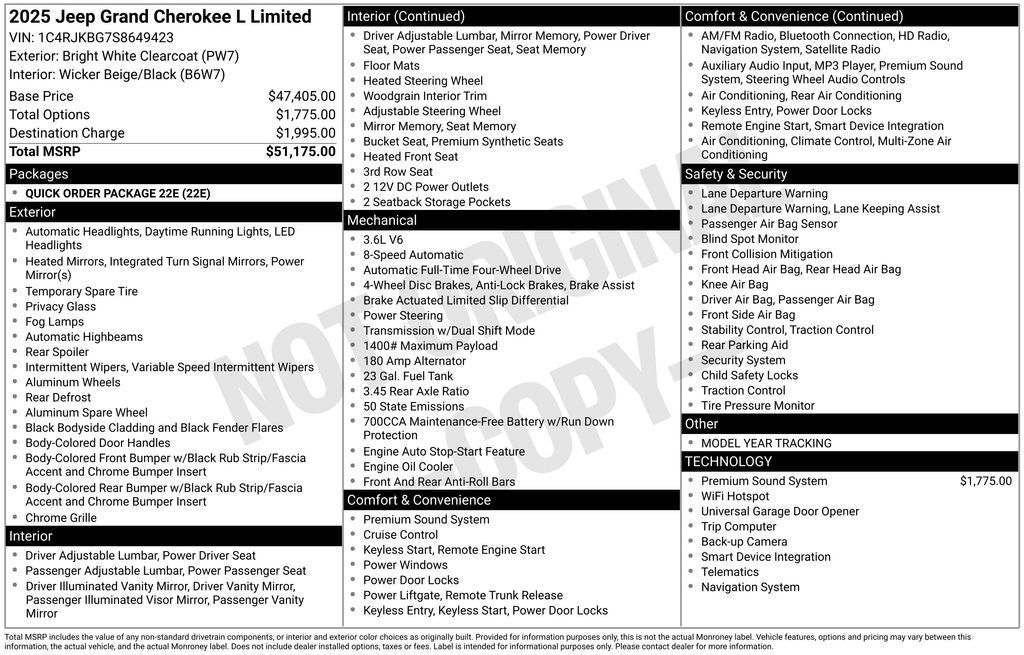 2025 Jeep Grand Cherokee L Limited