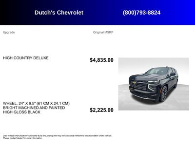 2025 Chevrolet Tahoe High Country