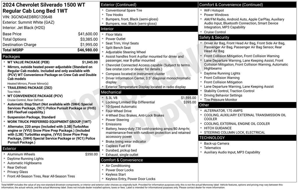 2024 Chevrolet Silverado 1500 WT