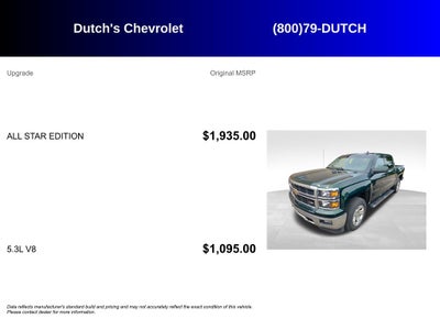 2015 Chevrolet Silverado 1500 LT LT2
