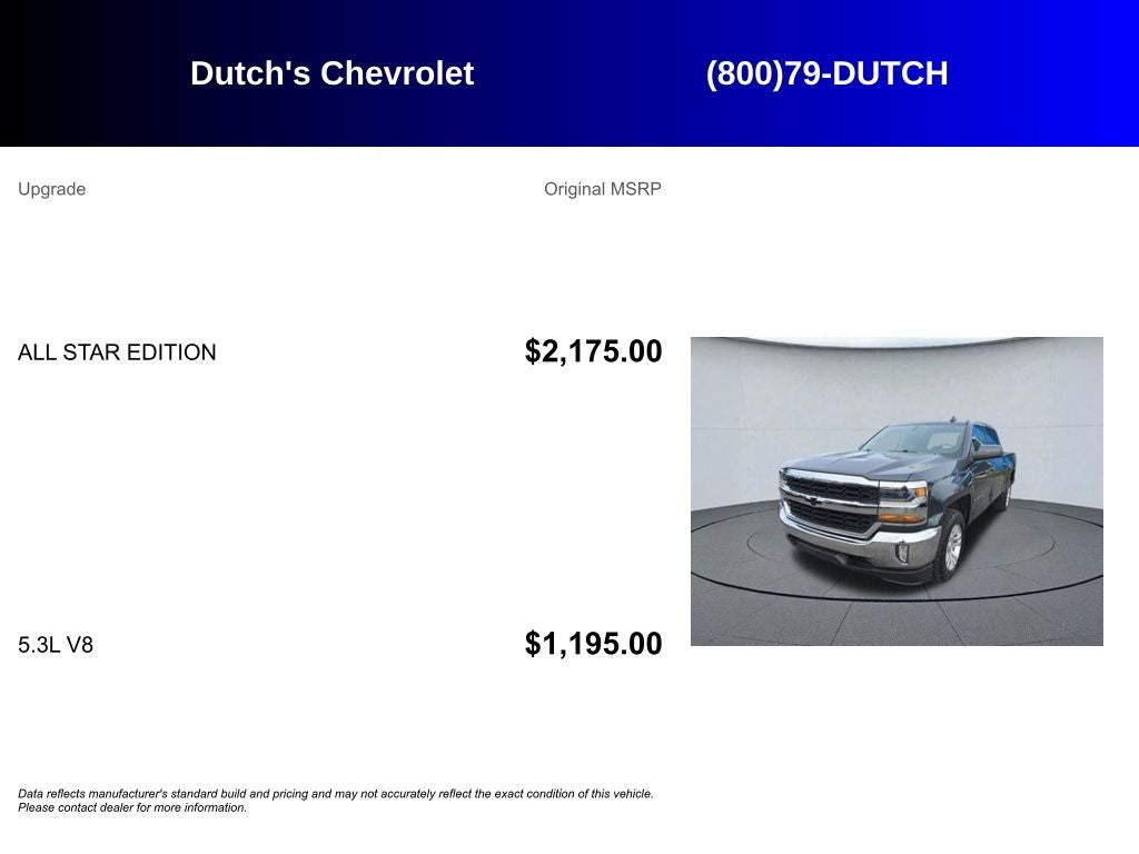 2018 Chevrolet Silverado 1500 LT LT1