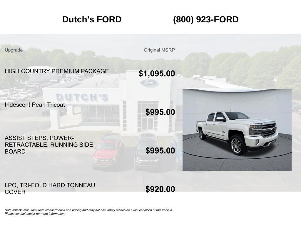 2016 Chevrolet Silverado 1500 High Country