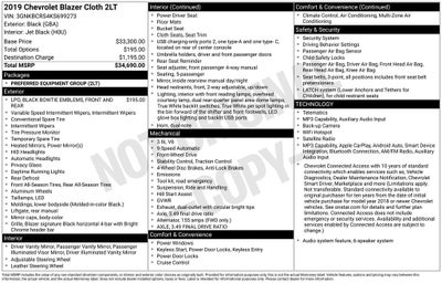 2019 Chevrolet Blazer Base 2LT