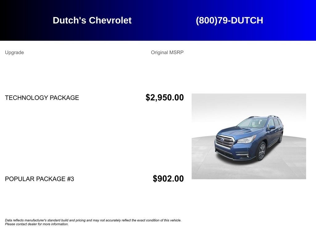 2020 Subaru Ascent Limited