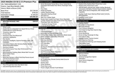 2025 Mazda Mazda CX-50 2.5 S Premium Plus Package
