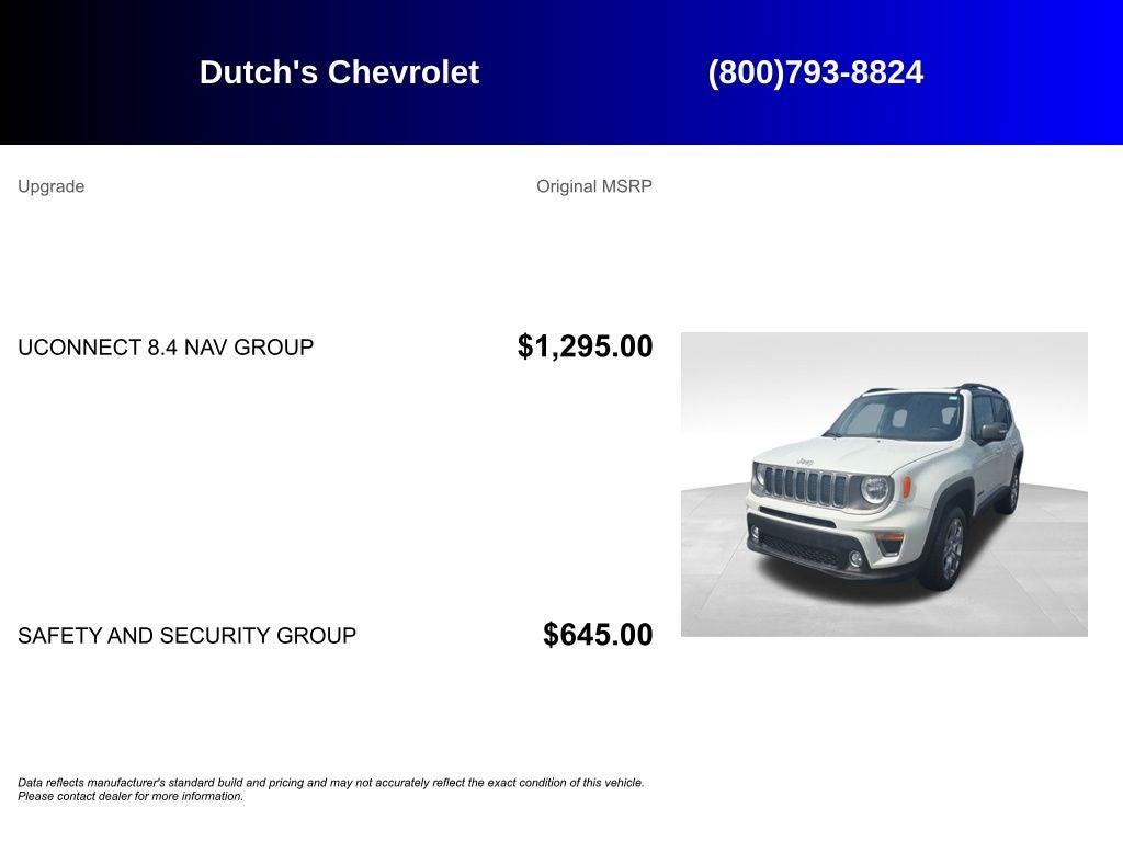 2020 Jeep Renegade Limited
